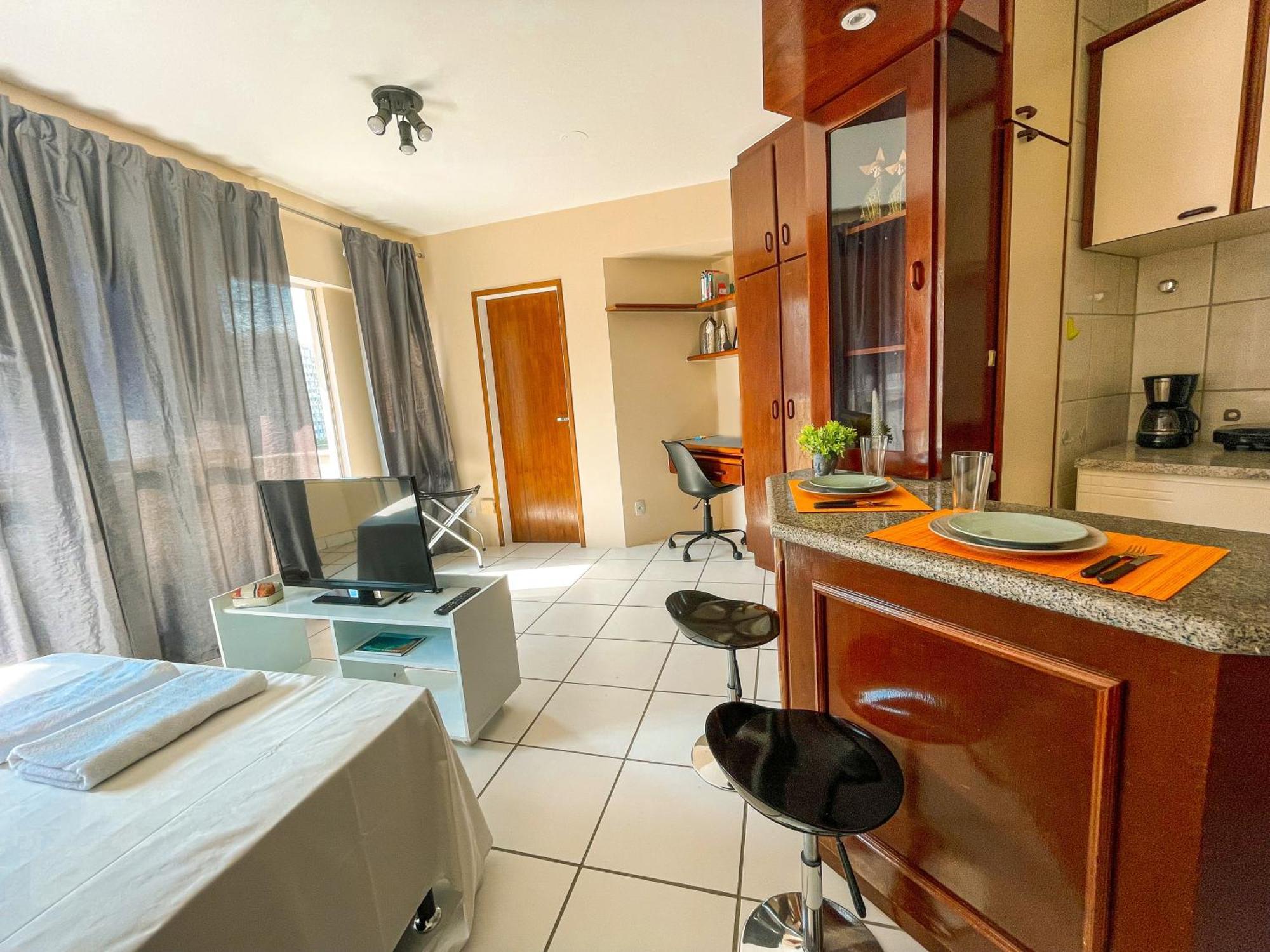 Studio No Centro: Piscina, Academia E Garagem N209 Florianopolis Ngoại thất bức ảnh